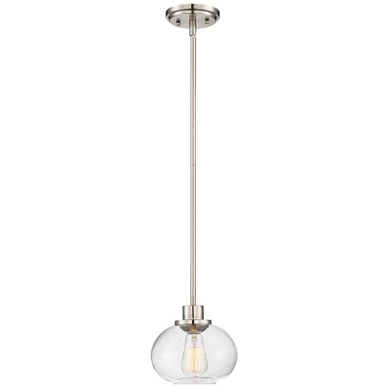 Quoizel Trilogy 8&quot; Wide Brushed Nickel Mini Pendant more views