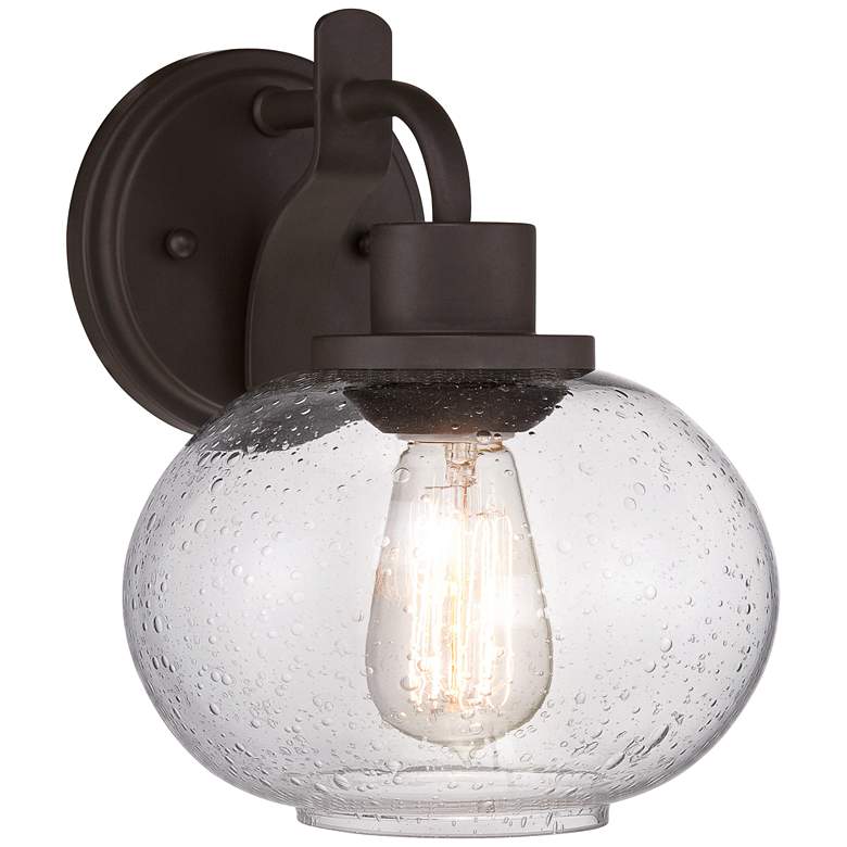 Image 1 Quoizel Trilogy 9 1/2" High Old Bronze Wall Sconce