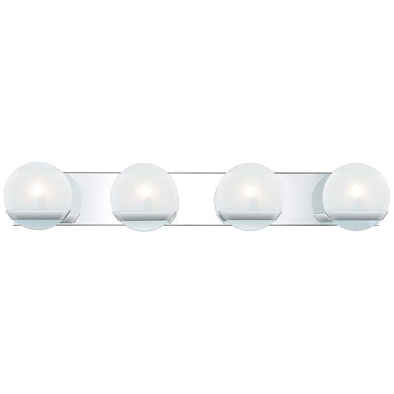 Quoizel Tyleigh 32 inch Wide Polished Chrome 4-Light Bath Light