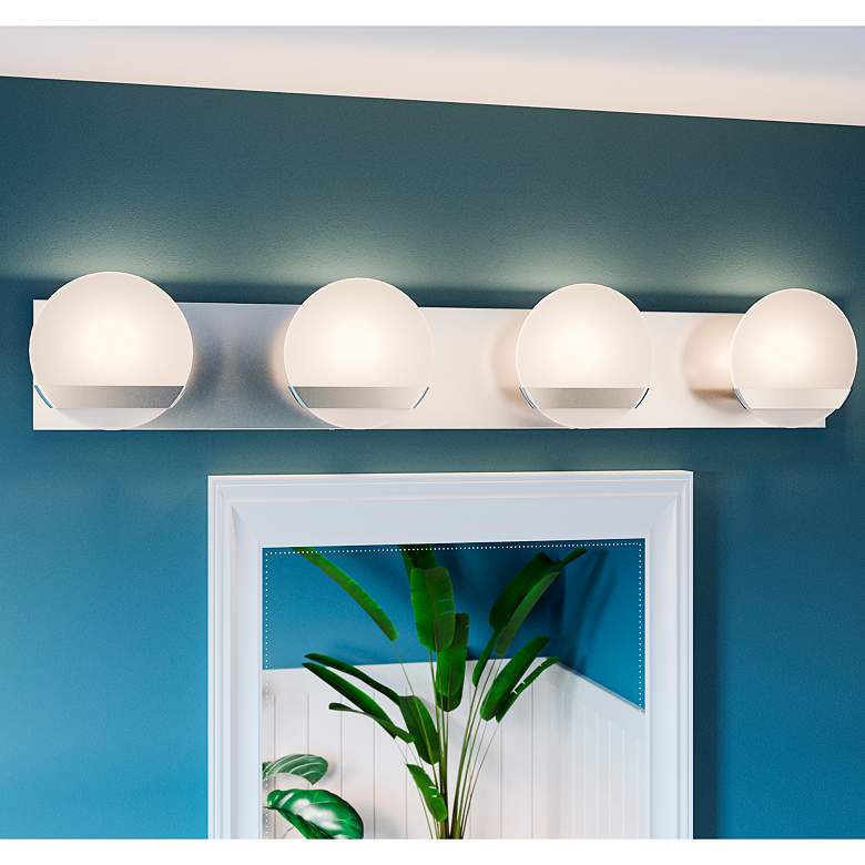 Image 1 Quoizel Tyleigh 32" Wide Polished Chrome 4-Light Bath Light