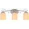 Quoizel Ulysses 24" Wide Brushed Nickel 3-Light Bath Light