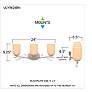 7_Quoizel Ulysses 24" Wide Brushed Nickel 3-Light Bath Light more views