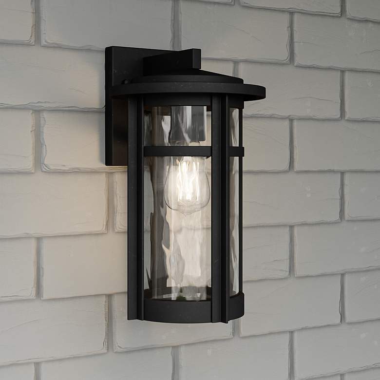 Image 1 Quoizel Uma 14 inch High Matte Black Outdoor Wall Light