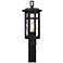 Quoizel Uma 17 1/4" High Matte Black Outdoor Post Mount Light