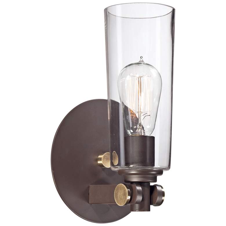 Image 1 Quoizel Uptown East Village 11"H Western Bronze Wall Sconce