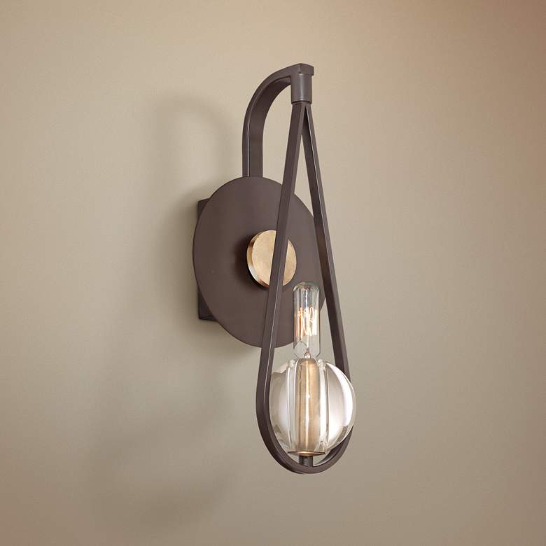 Image 1 Quoizel Uptown Seaport 15 inch High Bronze Wall Sconce