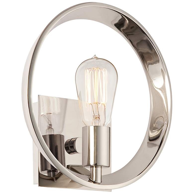 Image 1 Quoizel Uptown Theater Row 10" Wide Silver Wall Sconce