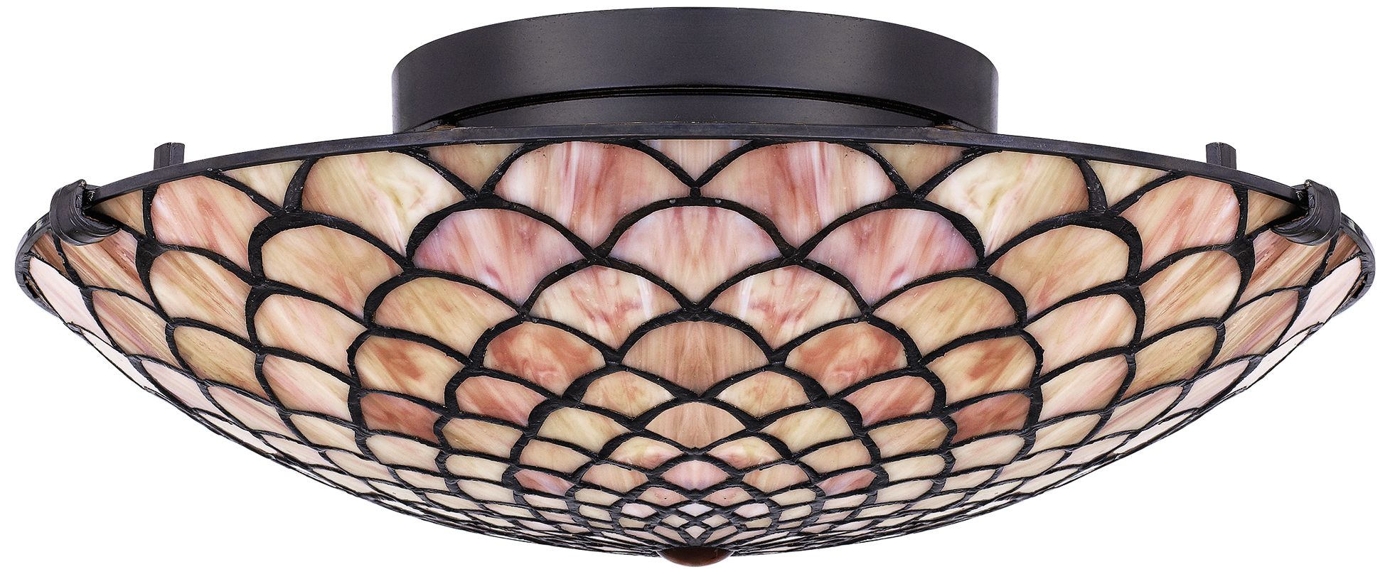 Quoizel Ursa 16 1/2"W Matte Black LED Bowl Ceiling Light