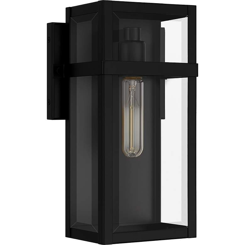 Image 4 Quoizel Vanessa 13" High Matte Black Outdoor Wall Light more views