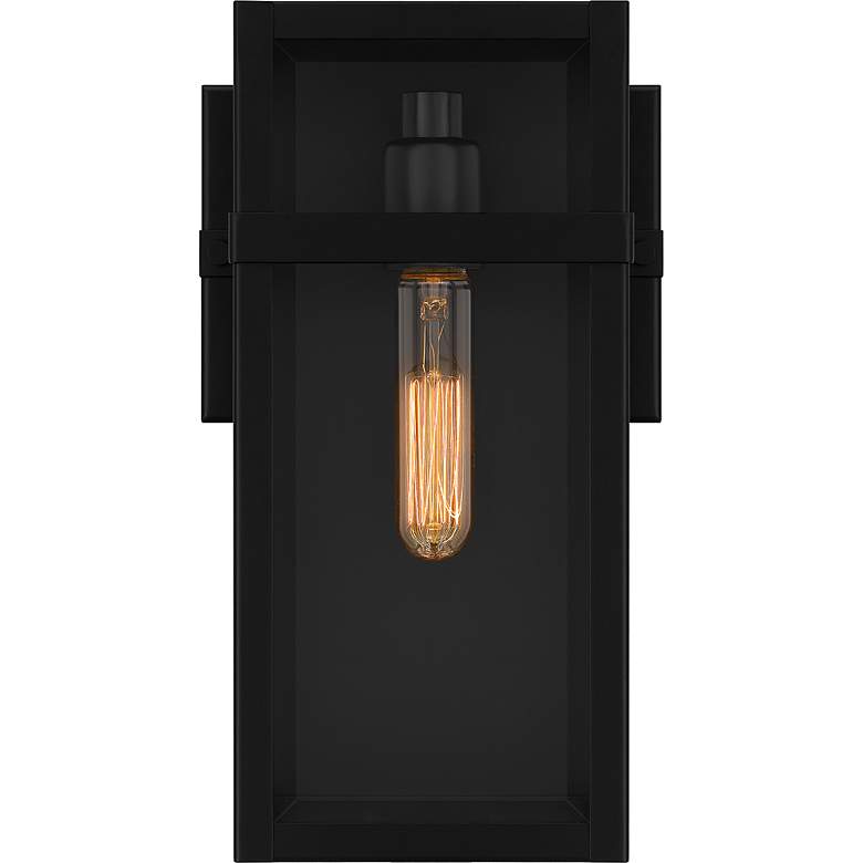 Image 5 Quoizel Vanessa 13" High Matte Black Outdoor Wall Light more views