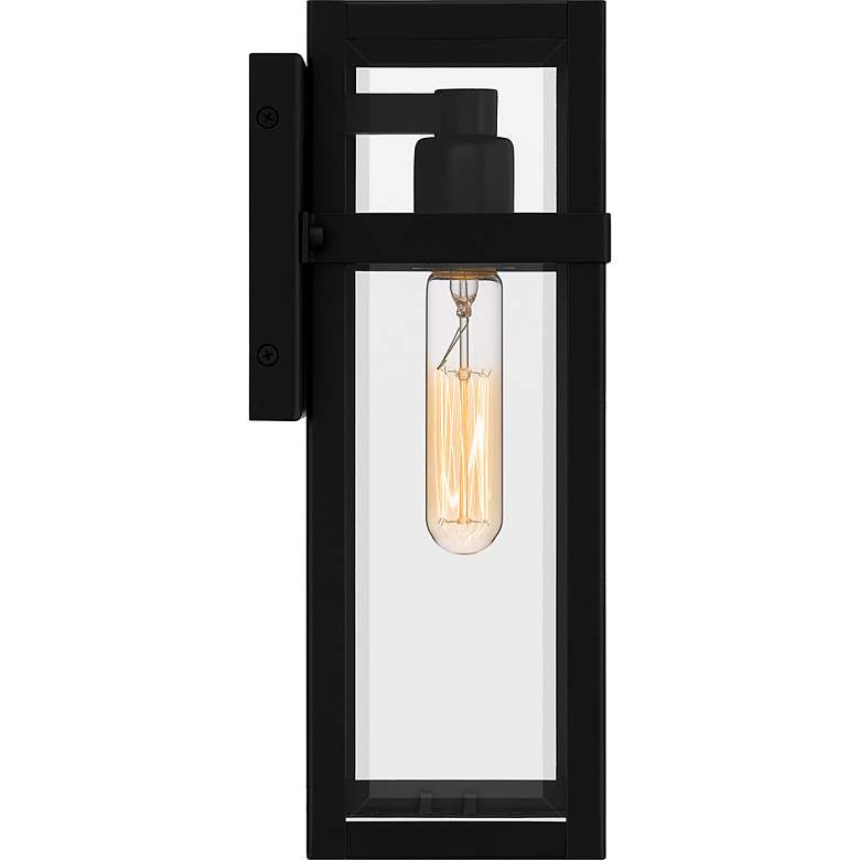 Image 6 Quoizel Vanessa 13" High Matte Black Outdoor Wall Light more views