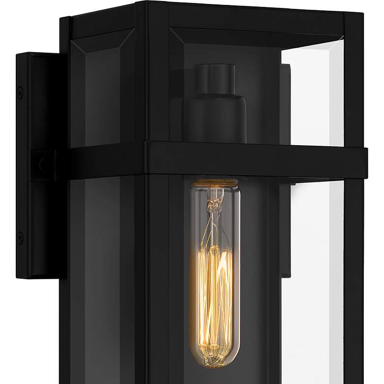 Image 7 Quoizel Vanessa 13" High Matte Black Outdoor Wall Light more views