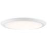 Quoizel Verge 20" White Lustre Modern LED Flush Mount Ceiling Light