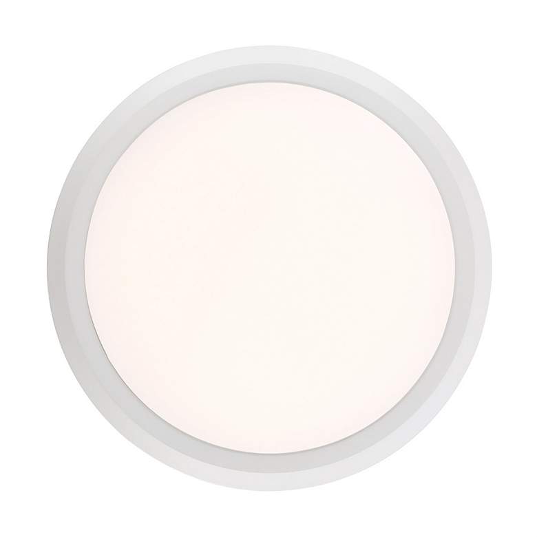 Image 4 Quoizel Verge 20" White Lustre Modern LED Flush Mount Ceiling Light more views