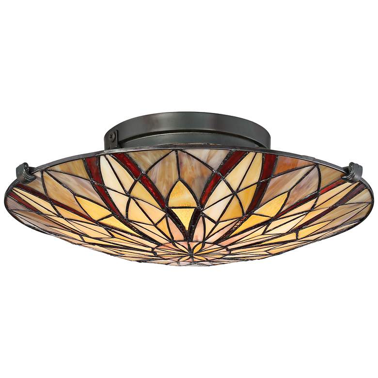 Image 2 Quoizel Victory 16 1/4 inch Wide Valiant Bronze Ceiling Light