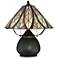 Quoizel Victory 19" High Tiffany-Style 2-Light Lamp