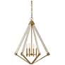1_Quoizel Viewpoint 24" Wide Weathered Brass 4-Light Pendant