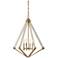 Quoizel Viewpoint 24" Wide Weathered Brass 4-Light Pendant