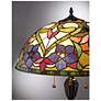 Quoizel Violets 62" High Vintage Bronze Tiffany-Style Floor Lamp