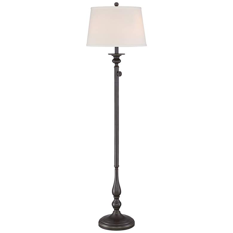 Image 1 Quoizel Vivid Kingsley Bronze 3-Light Floor Lamp