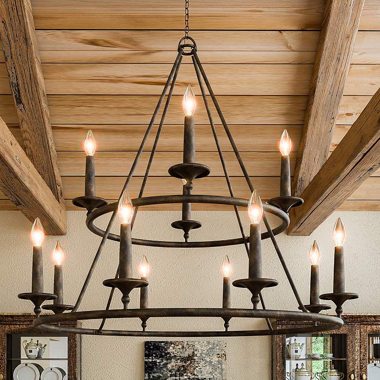 Image 1 Quoizel Voyager 36" Wide Malaga Chandelier