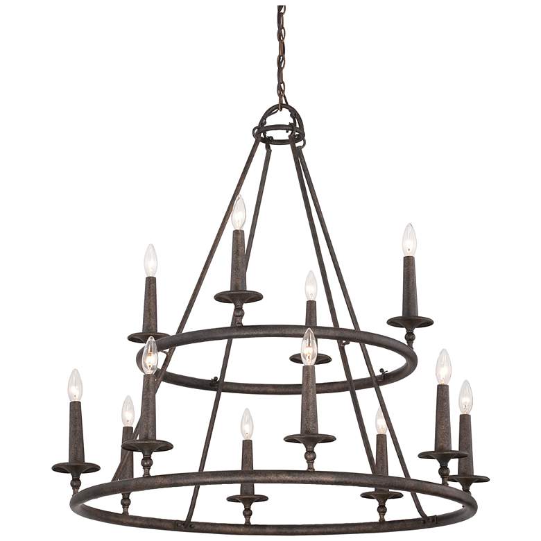 Image 4 Quoizel Voyager 36" Wide Malaga Chandelier more views