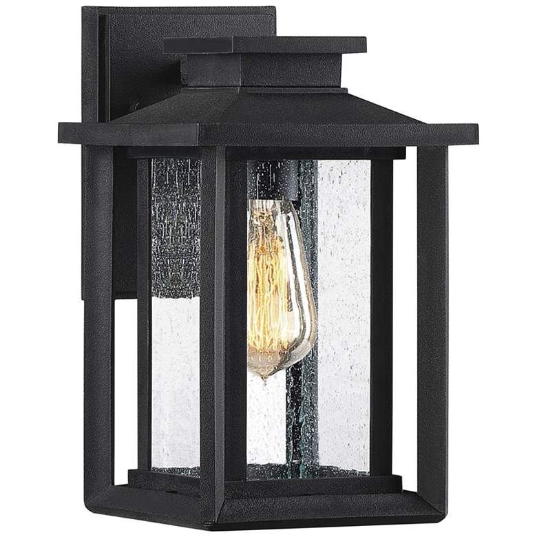 Image 1 Quoizel Wakefield 11 inch High Earth Black Outdoor Wall Light