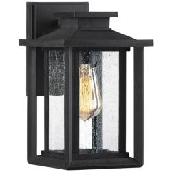 Quoizel Wakefield 11&quot; High Earth Black Outdoor Wall Light