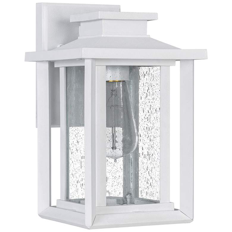 Image 1 Quoizel Wakefield 11" High White Lustre Outdoor Wall Light