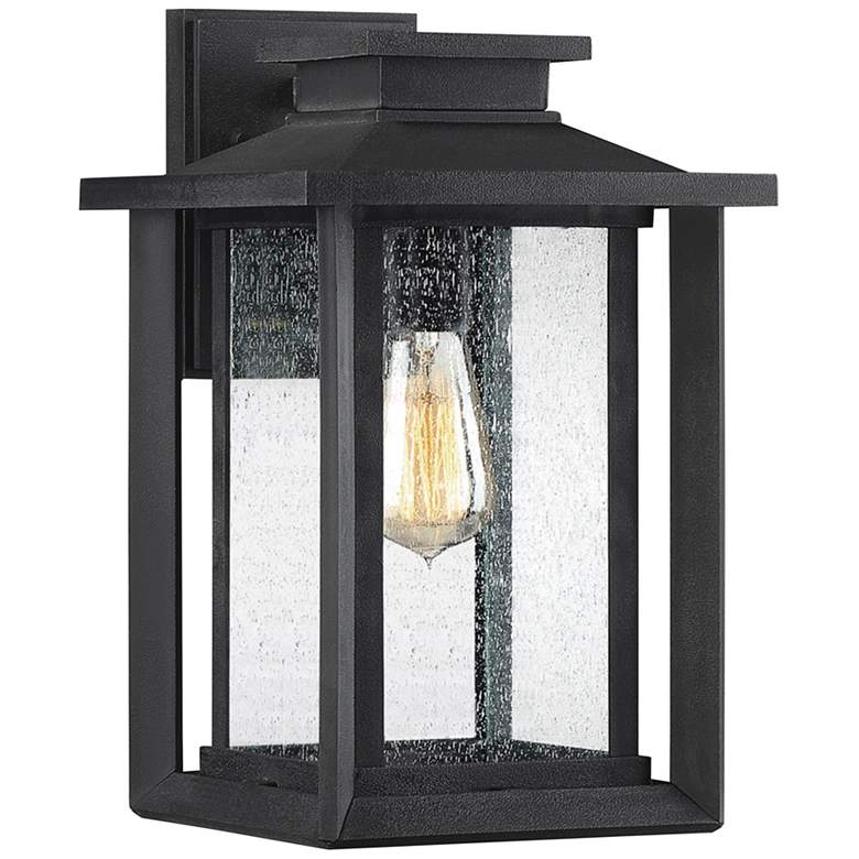 Image 1 Quoizel Wakefield 14" High Earth Black Outdoor Wall Light