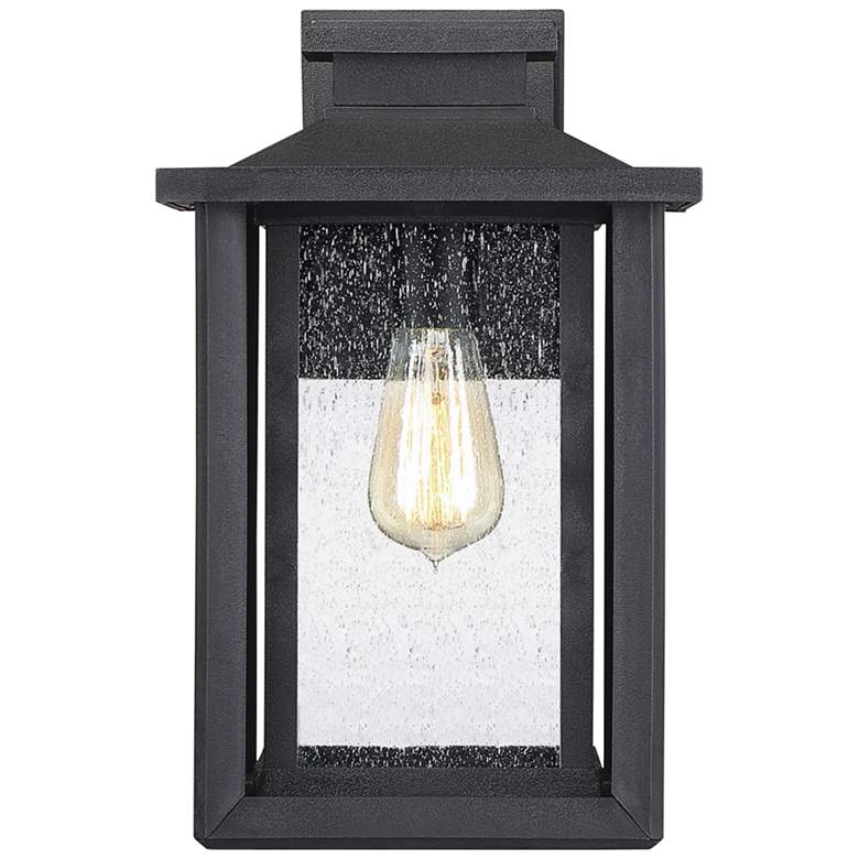 Image 3 Quoizel Wakefield 14" High Earth Black Outdoor Wall Light more views