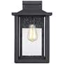Quoizel Wakefield 14" High Earth Black Outdoor Wall Light