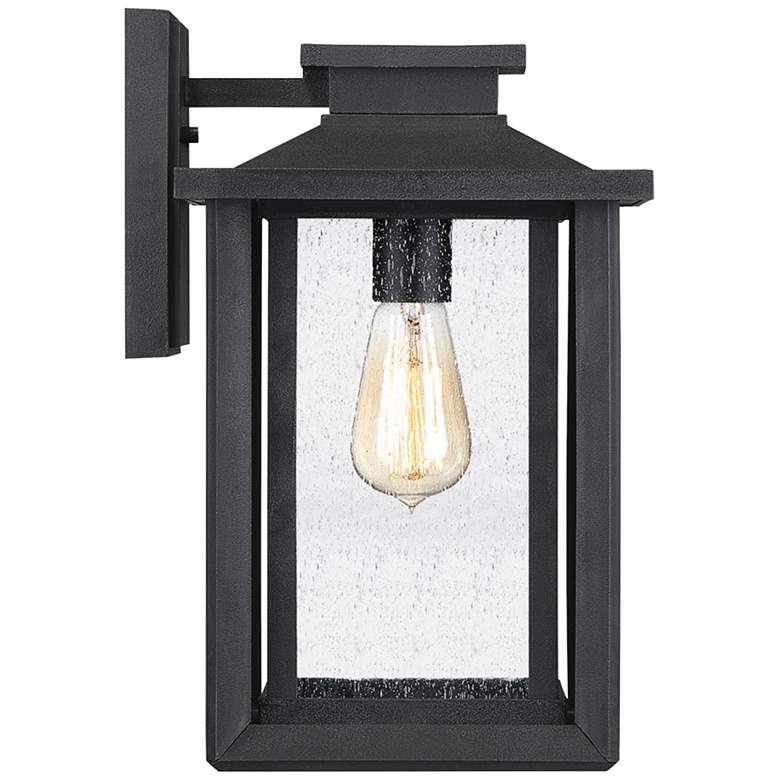 Image 4 Quoizel Wakefield 14" High Earth Black Outdoor Wall Light more views