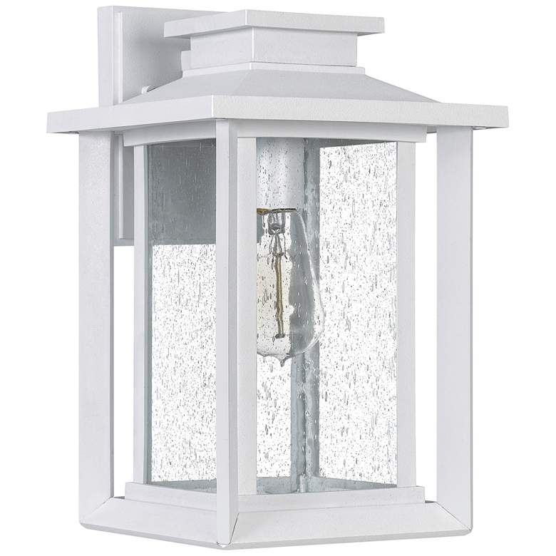Image 1 Quoizel Wakefield 14" High White Lustre Outdoor Wall Light