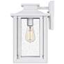 Quoizel Wakefield 14" High White Lustre Outdoor Wall Light