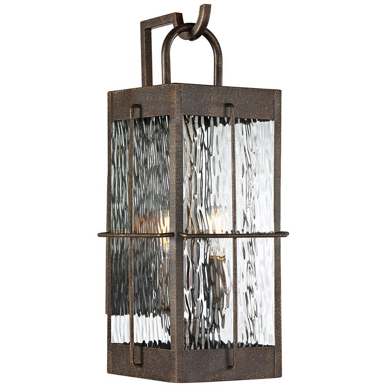 Image 1 Quoizel Ward 19" High Gilded Bronze Outdoor Wall Light