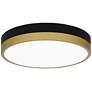 Quoizel Weldin 11" Wide Matte Black Gold LED Ceiling Light in scene