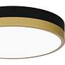 Quoizel Weldin 11" Wide Matte Black Gold LED Ceiling Light in scene