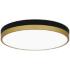 Quoizel Weldin 15" Wide Matte Black Gold LED Ceiling Light