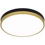 Quoizel Weldin 15" Wide Matte Black Gold LED Ceiling Light in scene