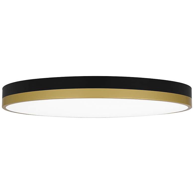 Image 5 Quoizel Weldin 20" Wide Matte Black Gold LED Ceiling Light more views