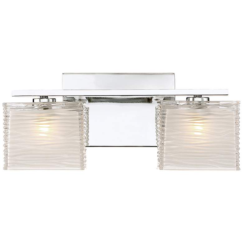 Image 1 Quoizel Westcap 15" Wide Polished Chrome 2-Light Wall Sconce