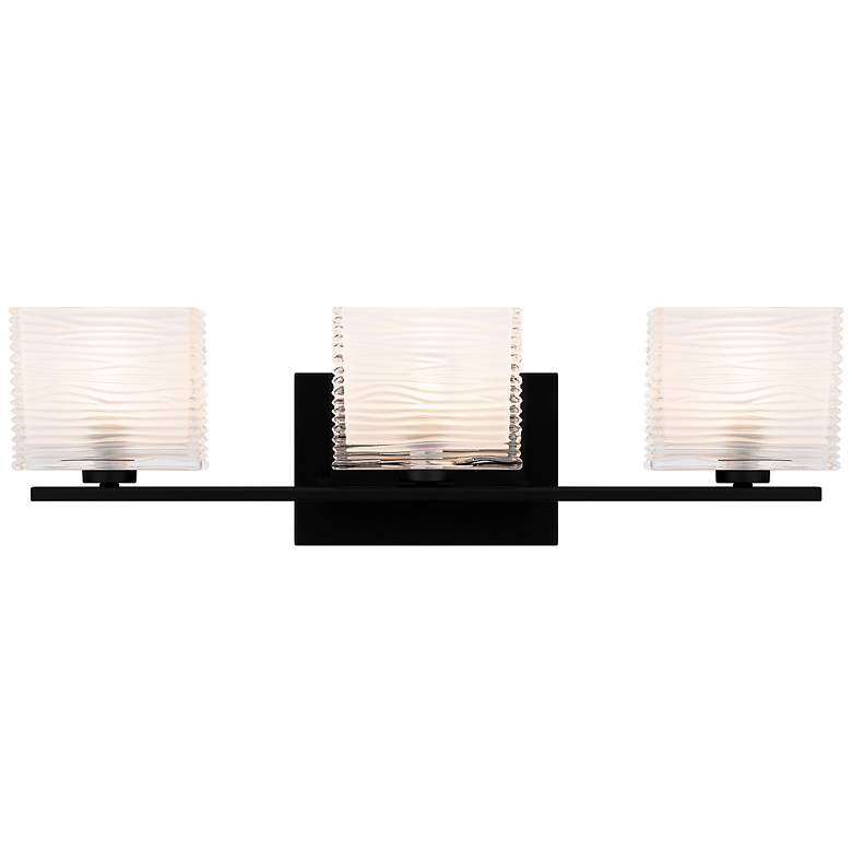 Image 1 Quoizel Westcap 22 1/2" Wide Matte Black 3-Light Bath Light
