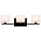 Quoizel Westcap 22 1/2" Wide Matte Black 3-Light Bath Light