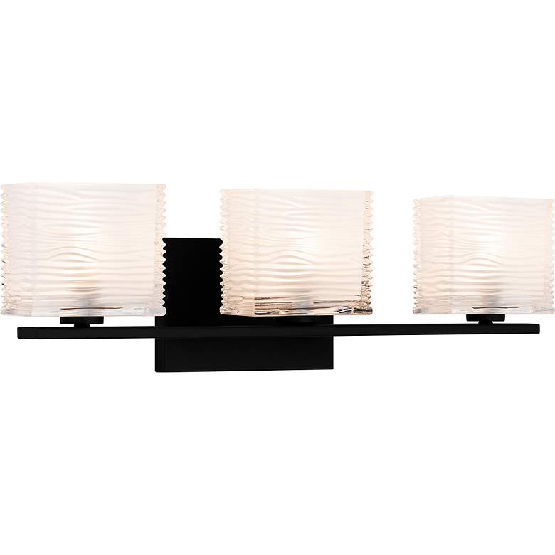 Image 3 Quoizel Westcap 22 1/2" Wide Matte Black 3-Light Bath Light more views