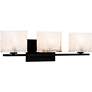 3_Quoizel Westcap 22 1/2" Wide Matte Black 3-Light Bath Light more views