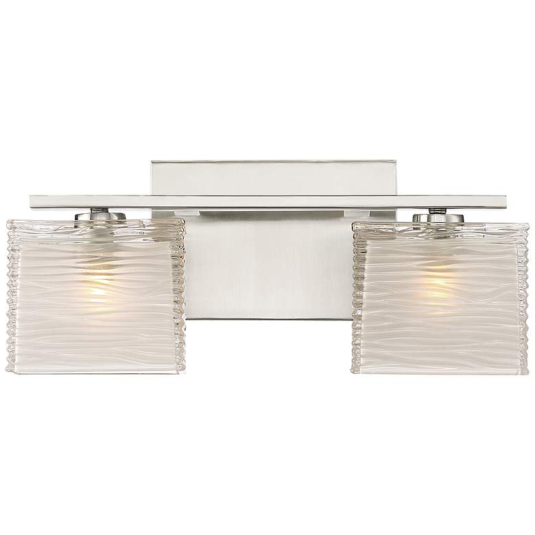 Image 1 Quoizel Westcap 6 3/4" High Brushed Nickel 2-Light Wall Sconce