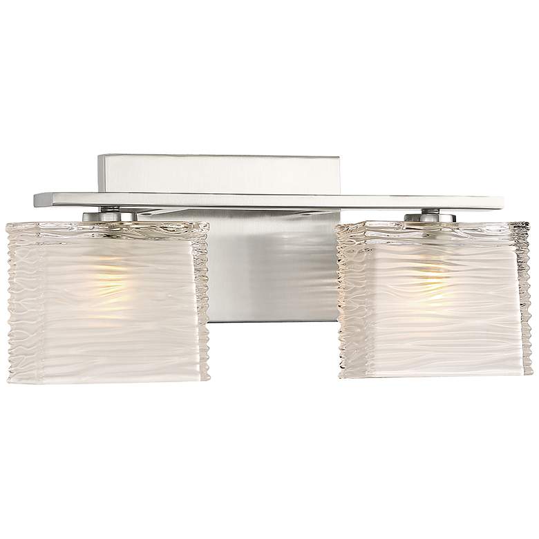 Image 2 Quoizel Westcap 6 3/4" High Brushed Nickel 2-Light Wall Sconce more views