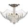 Quoizel Westchester 13" Wide Brushed Nickel Ceiling Light