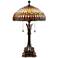 Quoizel Western Place 26 1/2" Bronze Tiffany-Style Glass Table Lamp
